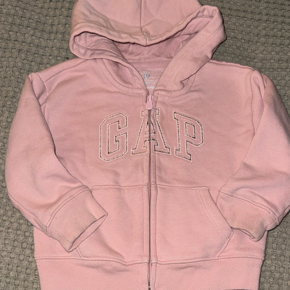 GAP Kids Light Pink Zip-Up Hoodie